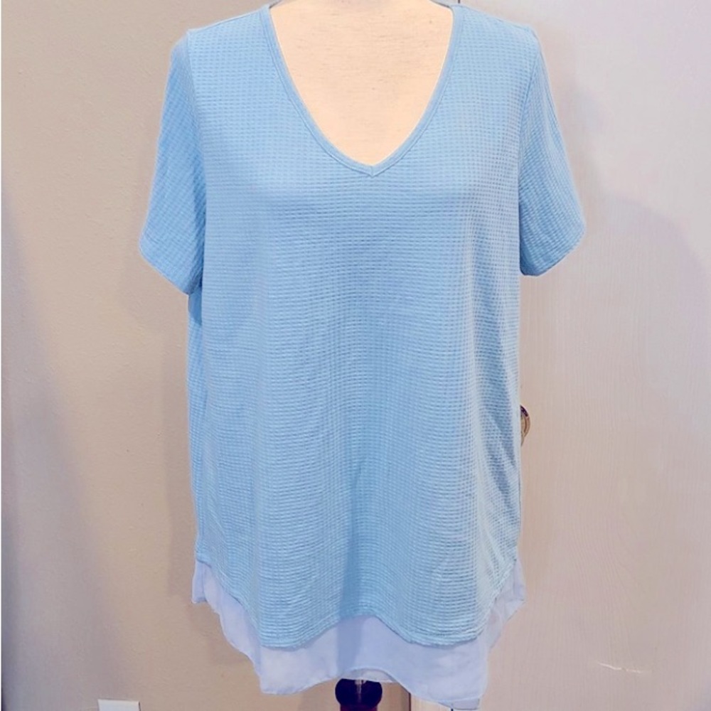 Soft Surroundings Blue Tee (large / NWOT)